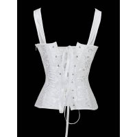 Bridal Corset White with Lace Up Front