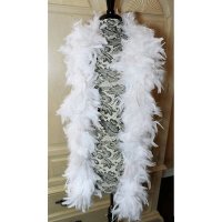 Bridal Feather Boa with Opal Sheen