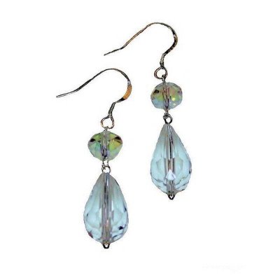 Earrings Crystal Tear Drop