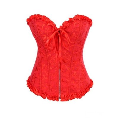 Corset Red with Front Zipper