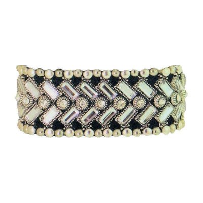 Bracelet Geometric Crystals Stretch