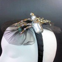 Headband Halloween Spider Widow with Veil