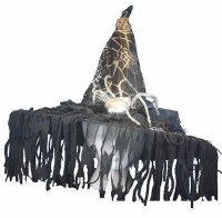 Witch Hat for a Halloween Costume in Spiderweb Design