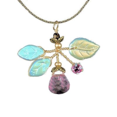 Pendant Necklace Pomegranate Bouquet Fairy