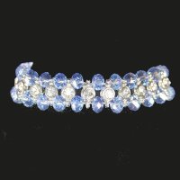 Bracelet Glistening Crystals in a Row Stretch