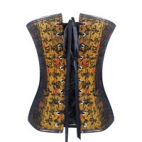 Corset Brown, Black and Gold