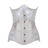 Bridal Corset Steel Boned Underbust White with Bow