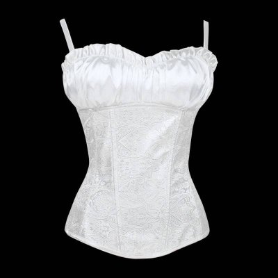 Bridal Corset White with Padded Bodice