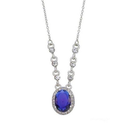 Pendant Necklace Blue Titanic Sparkle