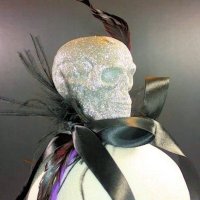 Headband Halloween Glitter Skull in 2 Styles