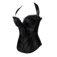 Corset Black in Halter Style Heavily Padded