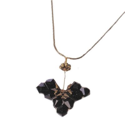 Pendant Necklace Onyx Gemstone Cluster