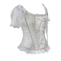 Bridal Corset White with Sleeves