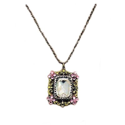 Pendant Necklace Crystal Reflection