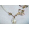 Beaded Necklace Genuine Pearl Tendril