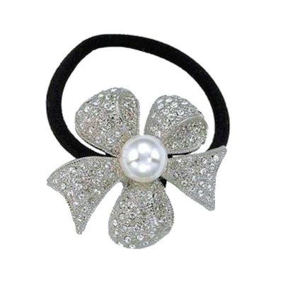 Bridal Ponytail Holder Crystal Delight