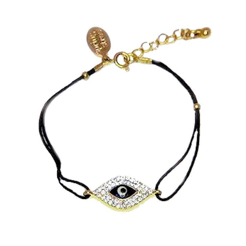 Bracelet Pave Eye Crystal Charm